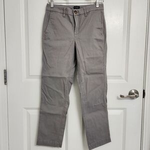 J. Crew - High Rise Girlfriend Chino Pant in Grey